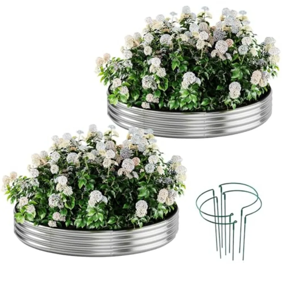 Galvanized Planter Raised Garden Bed Kit for Gardening Outdoor Garden Box Raised Flower Bed 2PC 2X2X1FT
Galvanized Planter Raised Garden Bed Kit for Gardening Outdoor Garden Box Raised Flower Bed 2PC 2X2X1FT