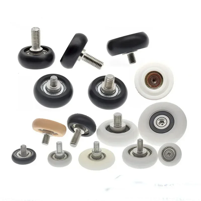 JIjHXPVV 2pcs M8*15mm thread rod 34mm*13mm polyoxymethylene scroll wheel circular arc type pulley bearing guide wheels ring whit
JIjHXPVV 2pcs M8*15mm thread rod 34mm*13mm polyoxymethylene scroll wheel circular arc type pulley bearing guide wheels ring whit