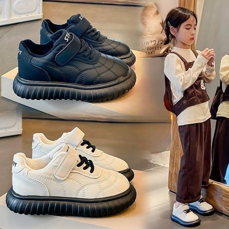 Kids Warm Fleece Lined Sneakers British Style Casual Shoes for Boys Girls 2026 Autumn Winter Non Slip Cute White Sports Shoes
Kids Warm Fleece Lined Sneakers British Style Casual Shoes for Boys Girls 2026 Autumn Winter Non Slip Cute White Sports Shoes