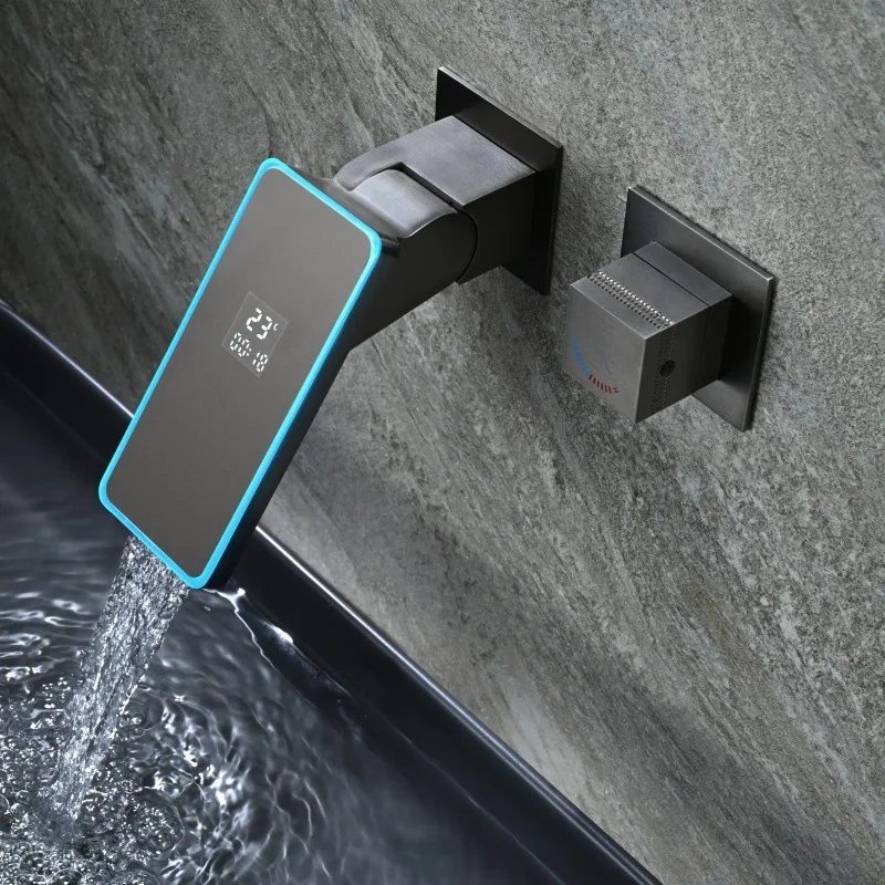 Wall Mounted Basin Faucet Hot Cold Water Foldable Anti Splash Grey Copper Fusion Digital Display Waterfall
Wall Mounted Basin Faucet Hot Cold Water Foldable Anti Splash Grey Copper Fusion Digital Display Waterfall