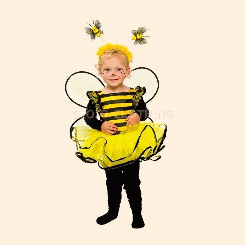 Kids International Children's Day Cartoon Animal Bee Costume Yellow Stripe Festival Party Little Bee Cosplay Poached Performance
Kids International Children's Day Cartoon Animal Bee Costume Yellow Stripe Festival Party Little Bee Cosplay Poached Performance