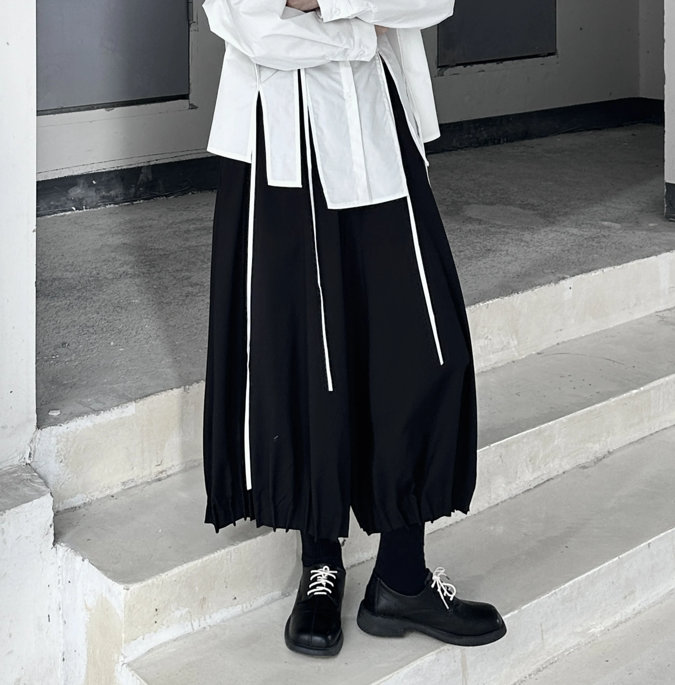 Dark Style Loose Wide Leg Pants Women's Elastic Waist Slimming Casual Trousers Grandmother Pants Polyester Fiber High Waist
Dark Style Loose Wide Leg Pants Women's Elastic Waist Slimming Casual Trousers Grandmother Pants Polyester Fiber High Waist