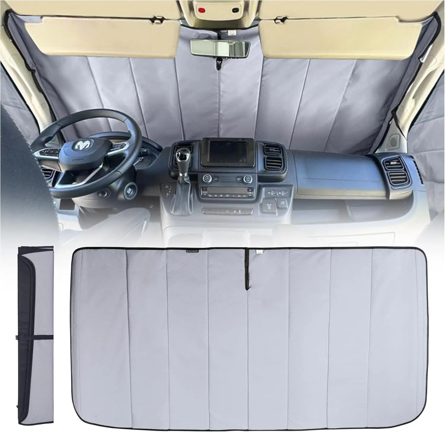 Insulated Blackout Window Covers for RAM Promaster 2014-Current (Windshield)
Insulated Blackout Window Covers for RAM Promaster 2014-Current (Windshield)