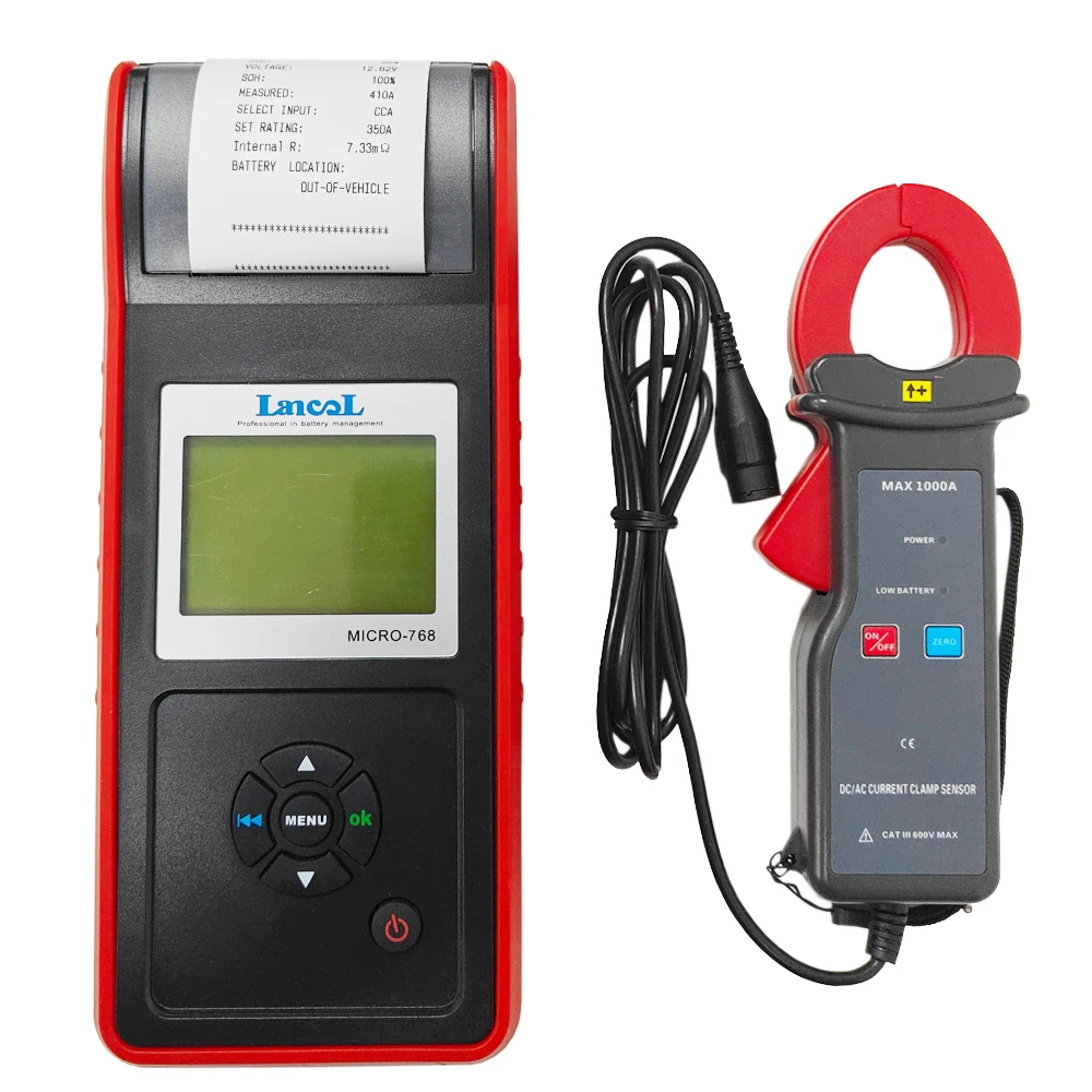 12V 24V Car Battery Tester with Printer Battery Load Tester Test Start Stop AGM EFB battery Car Test Configure Current Clamp
12V 24V Car Battery Tester with Printer Battery Load Tester Test Start Stop AGM EFB battery Car Test Configure Current Clamp
