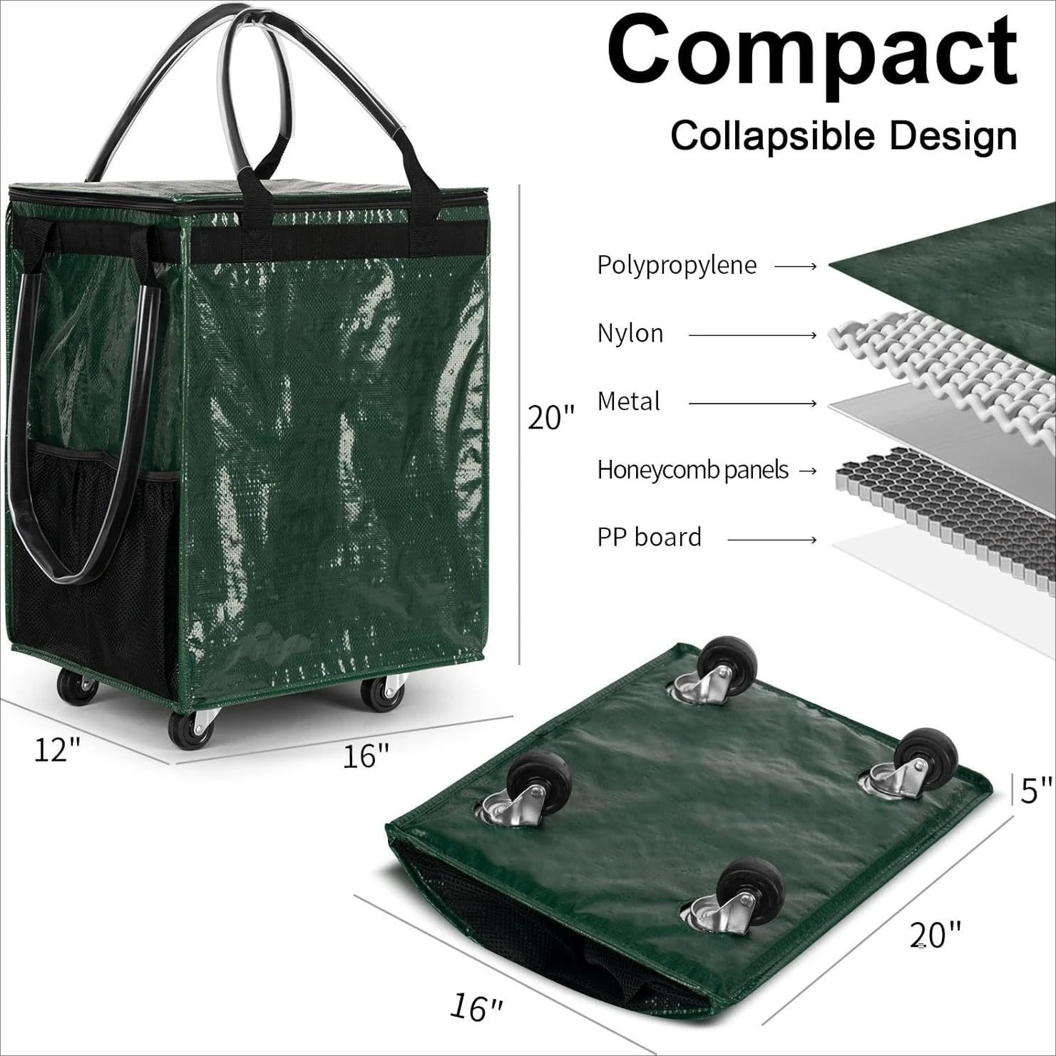 Large Shopping Bag with Wheels Foldable Portable Trolley Bag for Supermarket Multi Purpose Laundry Storage
Large Shopping Bag with Wheels Foldable Portable Trolley Bag for Supermarket Multi Purpose Laundry Storage