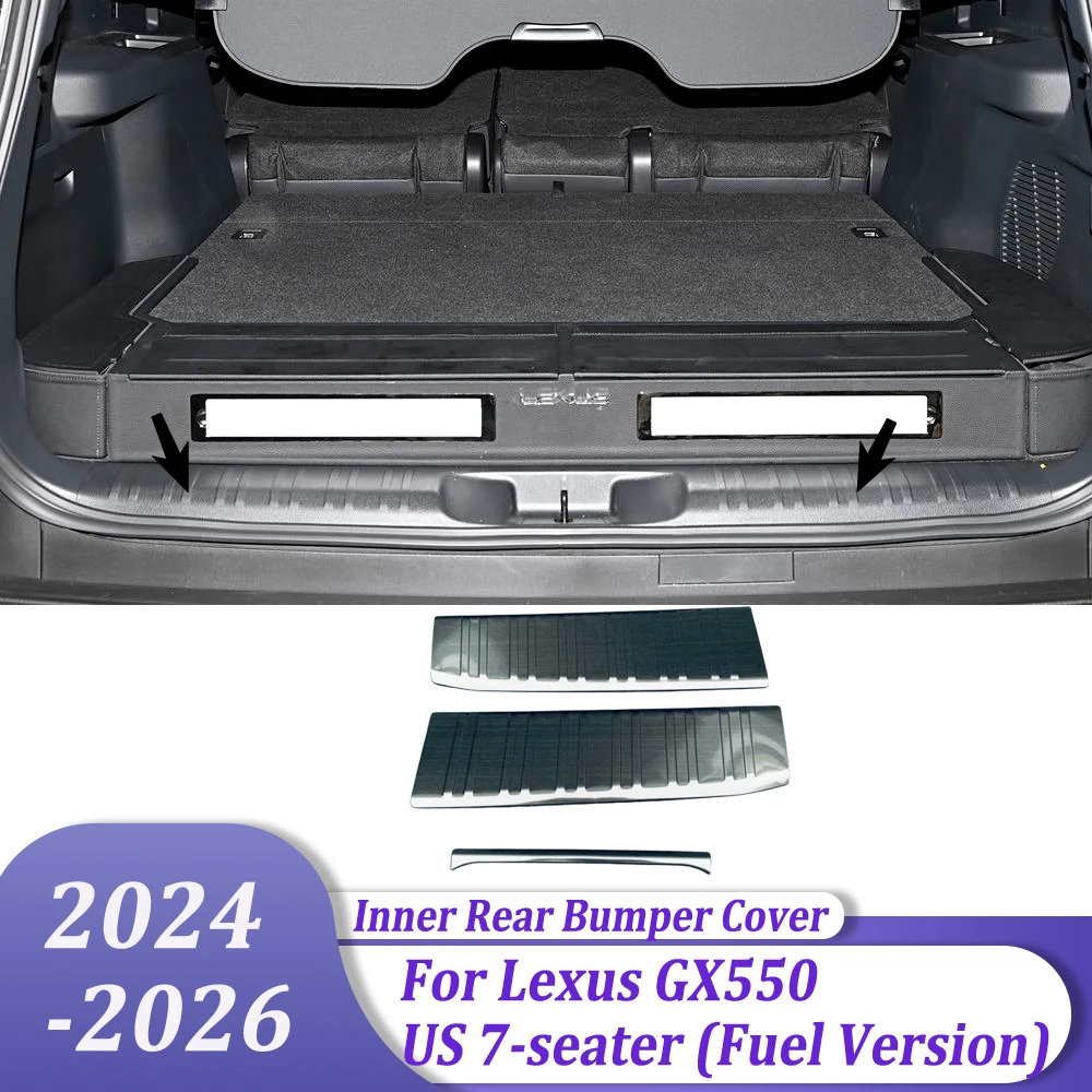 Inner Rear Bumper Protector Trunk Scuff Plate Cover Auto Accessories For Lexus GX550 2024-2026 US 7-seater (Fuel Version)
Inner Rear Bumper Protector Trunk Scuff Plate Cover Auto Accessories For Lexus GX550 2024-2026 US 7-seater (Fuel Version)