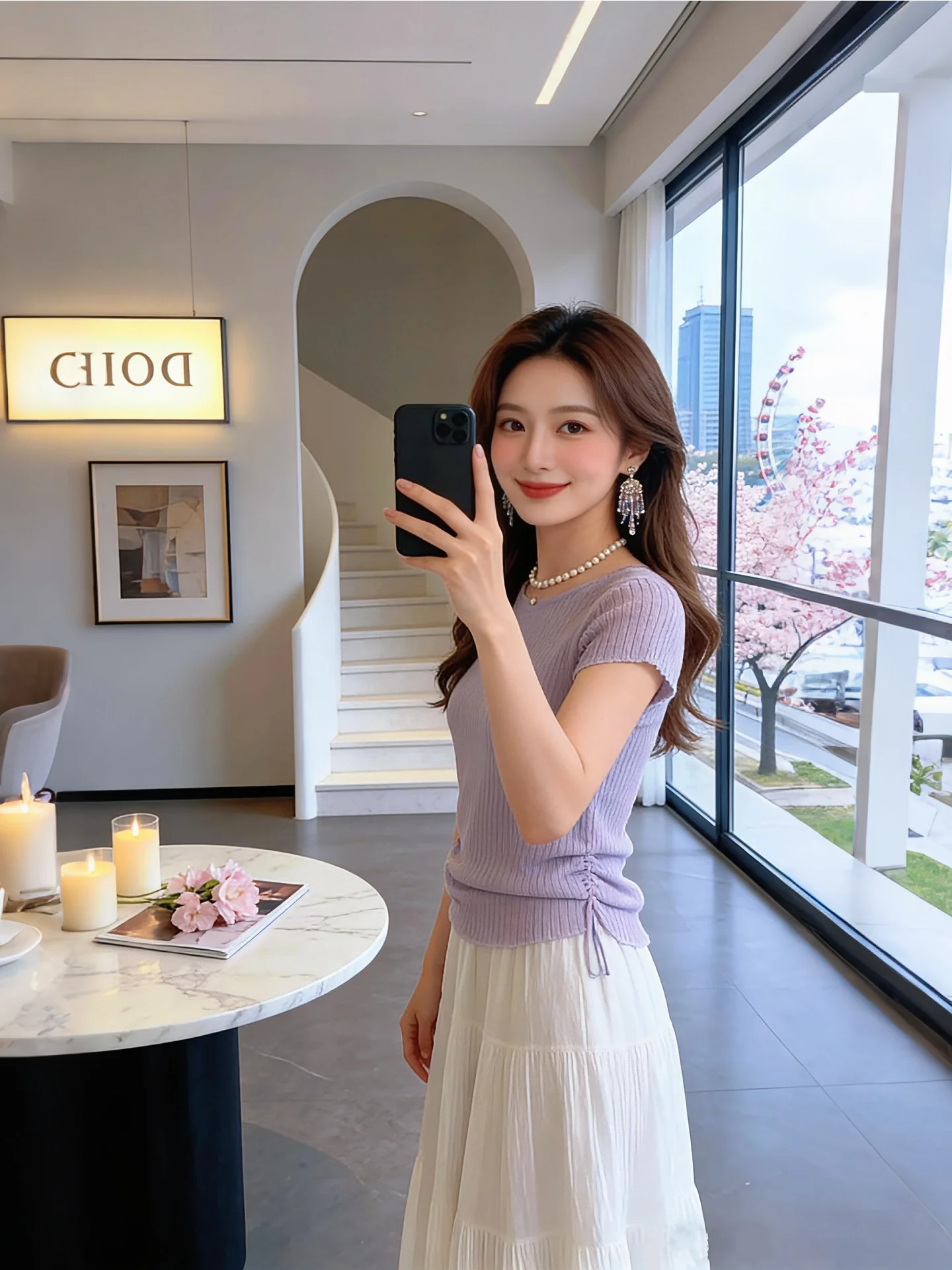 Korean Style Early Summer Fashion Set Women's Waist-Cinching Top And Skirt Two-Piece Suit Slimming Trendy Commute Wind
Korean Style Early Summer Fashion Set Women's Waist-Cinching Top And Skirt Two-Piece Suit Slimming Trendy Commute Wind