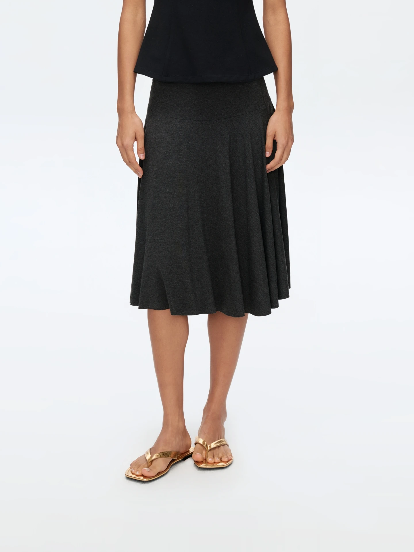 Oneup Simple Loose Drapey A-Line Skirt Women's Summer Small Size Midi Skirt Casual High Elasticity Daily Wear
Oneup Simple Loose Drapey A-Line Skirt Women's Summer Small Size Midi Skirt Casual High Elasticity Daily Wear