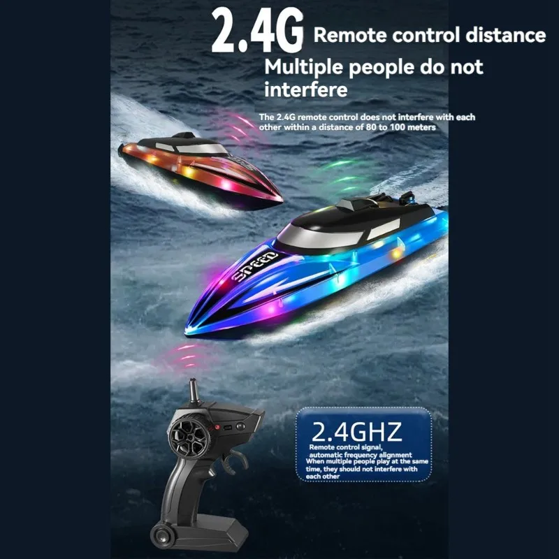 WOWFU-RC Boat For Kids, 2.4Ghz Remote Control With LED Lights, For Ages 8-12, Racing Boats For Pools& Lakes Water
WOWFU-RC Boat For Kids, 2.4Ghz Remote Control With LED Lights, For Ages 8-12, Racing Boats For Pools& Lakes Water