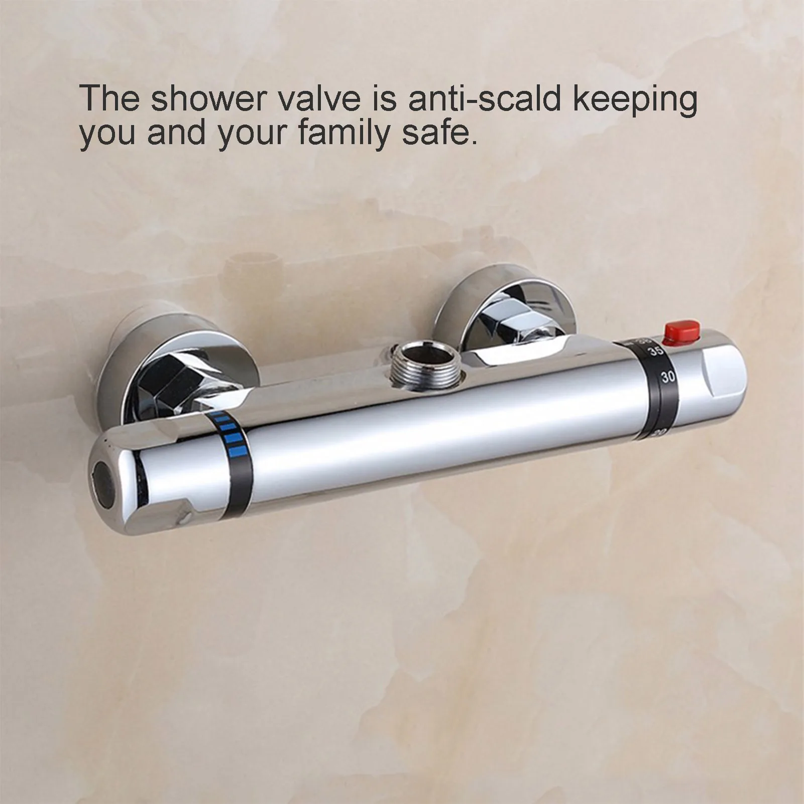 Thermostatic Shower Valve Constant Temperature Hot Cold Water Mixer Valve Bathroom Accessory Hot Cold Water Mixer Valve
Thermostatic Shower Valve Constant Temperature Hot Cold Water Mixer Valve Bathroom Accessory Hot Cold Water Mixer Valve