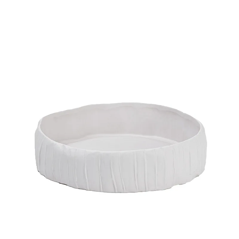 Simple series white, fruit plate, ceramic material, fruit plate ornament, home accessories 
Simple series white, fruit plate, ceramic material, fruit plate ornament, home accessories