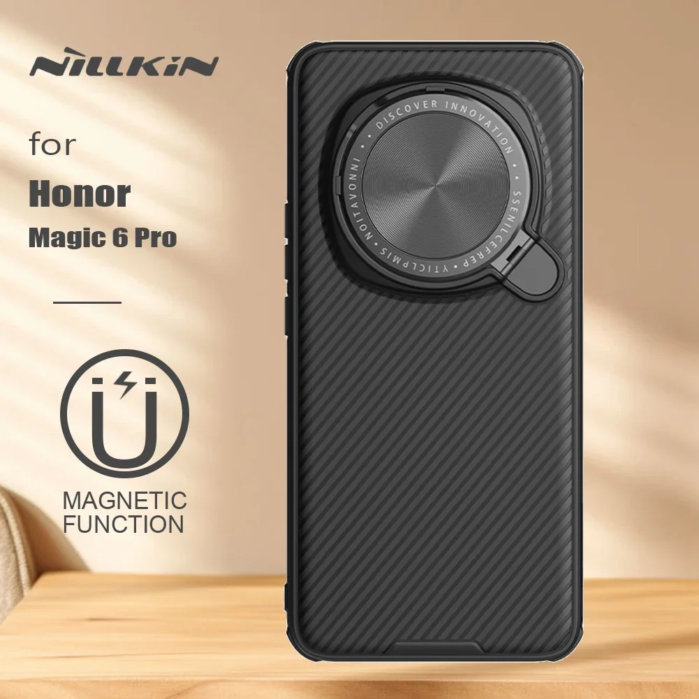 Nillkin for Honor Magic 6 Pro 5G Case Prop Magsafe Magnetic Charging Adapt Lens soft frame Camera Protection Back Cover
Nillkin for Honor Magic 6 Pro 5G Case Prop Magsafe Magnetic Charging Adapt Lens soft frame Camera Protection Back Cover