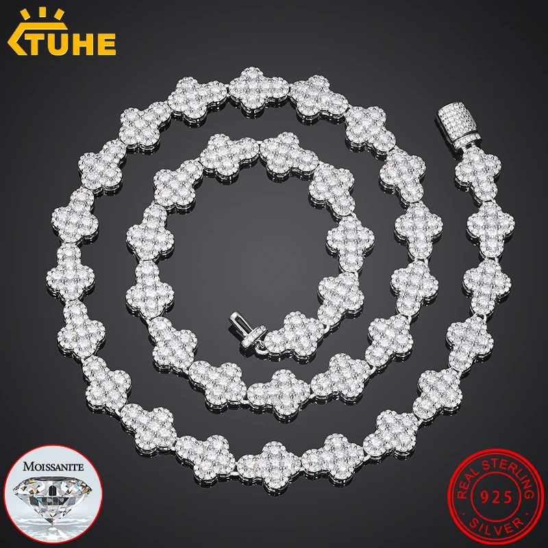 Luxury Iced Out Moissanite Cross Necklace Chain for Women Men 925 Sterling Silver Bracelet Fine Party Jewelry Plated White Gold
Luxury Iced Out Moissanite Cross Necklace Chain for Women Men 925 Sterling Silver Bracelet Fine Party Jewelry Plated White Gold