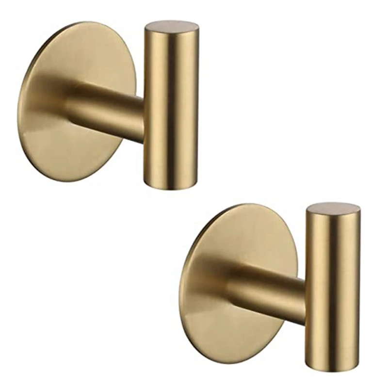 4Pcs Adhesive Hook Stainless Steel Bathrobe Hook Bracket Heavy Duty Hook For Bathroom Kitchen Living Room Hotel(Gold)
4Pcs Adhesive Hook Stainless Steel Bathrobe Hook Bracket Heavy Duty Hook For Bathroom Kitchen Living Room Hotel(Gold)