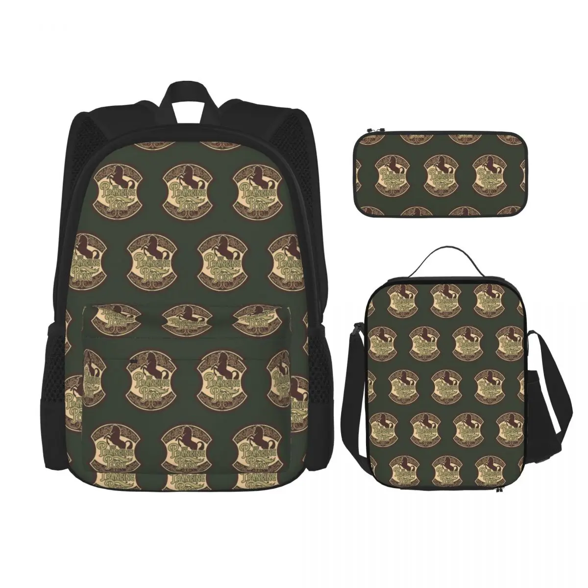Prancing Pony Backpacks Boys Girls Bookbag Students School Bags Kids Rucksack Lunch Bag Pen Bag Three-Piece Set
Prancing Pony Backpacks Boys Girls Bookbag Students School Bags Kids Rucksack Lunch Bag Pen Bag Three-Piece Set