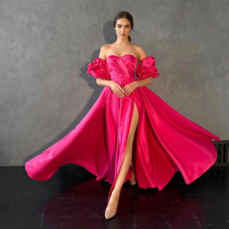 Eightree Formal A-Line Evening Prom Dresses High Split Sweetheart Prom Dress Floor Length Satin Cocktail Party Gowns Custom Size
Eightree Formal A-Line Evening Prom Dresses High Split Sweetheart Prom Dress Floor Length Satin Cocktail Party Gowns Custom Size