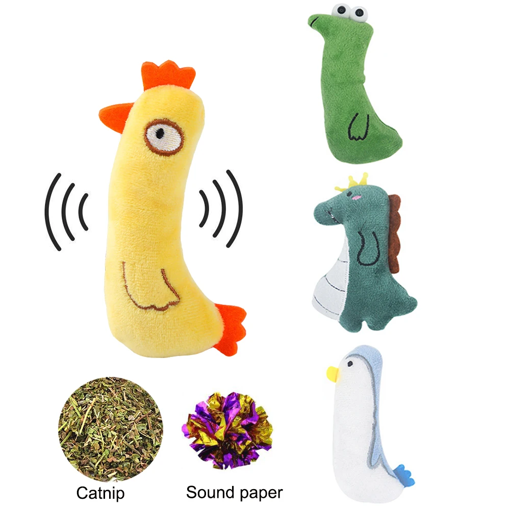 Kitten Teeth Grinding Built-in Catnip Sound Paper Toy Cat Interactive Toy Plush Chewing Toy for Cat Accessory Pet supply 1piece
Kitten Teeth Grinding Built-in Catnip Sound Paper Toy Cat Interactive Toy Plush Chewing Toy for Cat Accessory Pet supply 1piece