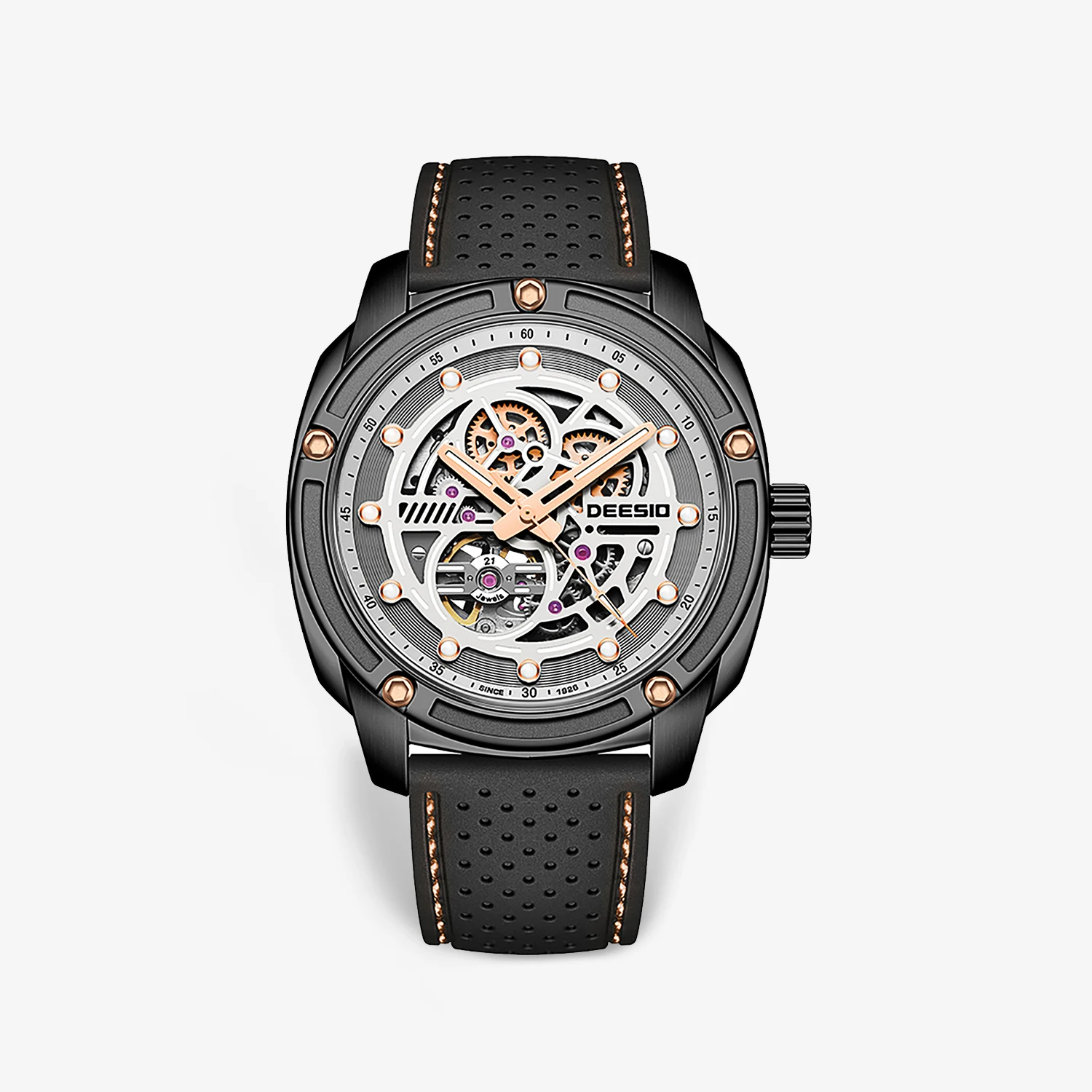 Deesio Men's Automatic Self-Winding Mechanical Watch Sapphire Crystal Luminous Waterproof Stainless Steel Casual Round Dial
Deesio Men's Automatic Self-Winding Mechanical Watch Sapphire Crystal Luminous Waterproof Stainless Steel Casual Round Dial
