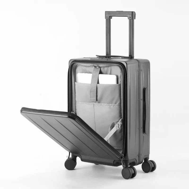 2025 new front open suitcase women's 20-inch solid color can board business travel
2025 new front open suitcase women's 20-inch solid color can board business travel
