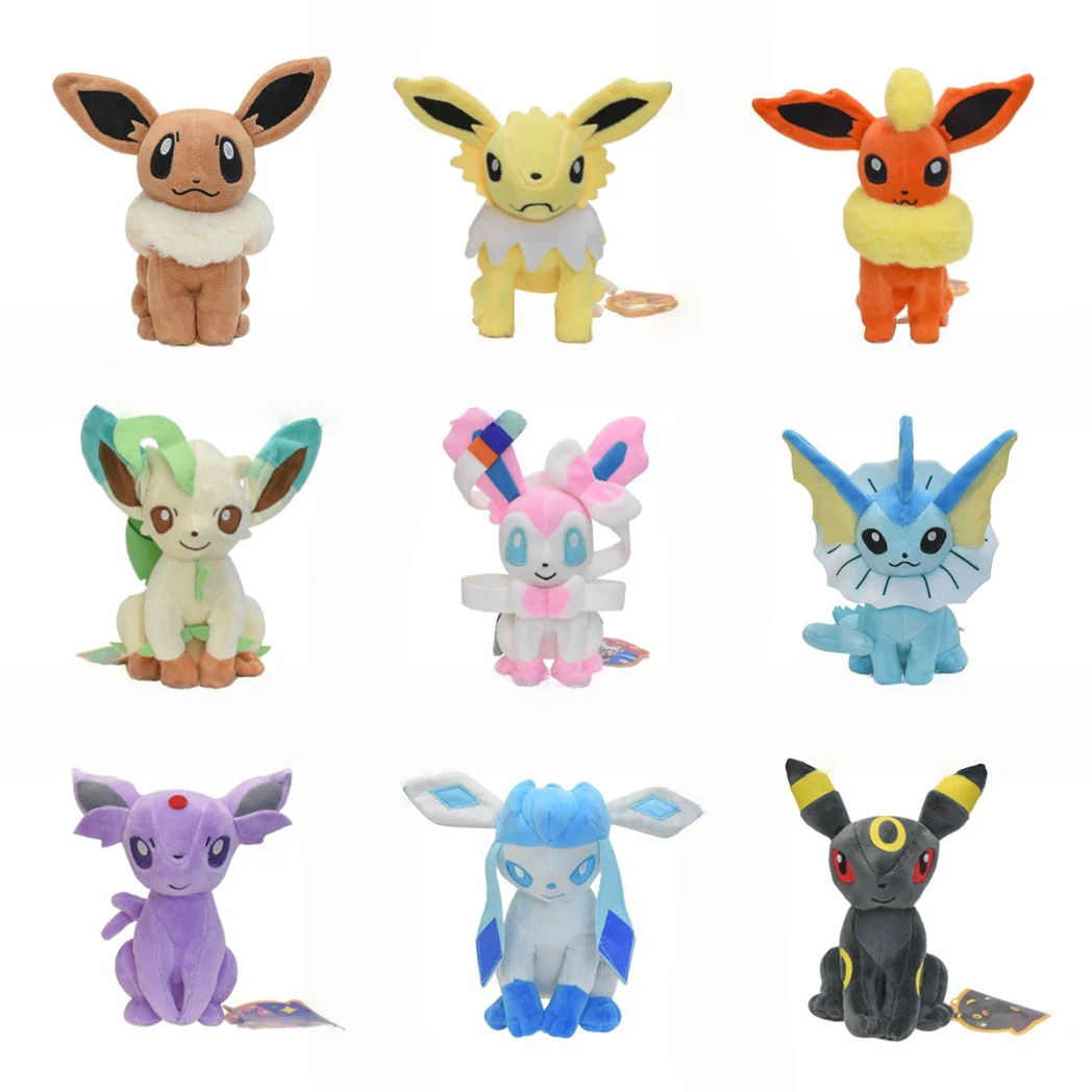 New Pokémon Plush Toy Eevee Vaporeon Jolteon Flareon Espeon Umbreon Leafeon Glaceon Sylveon Cute Christmas Gifts Sitting Posture
New Pokémon Plush Toy Eevee Vaporeon Jolteon Flareon Espeon Umbreon Leafeon Glaceon Sylveon Cute Christmas Gifts Sitting Posture