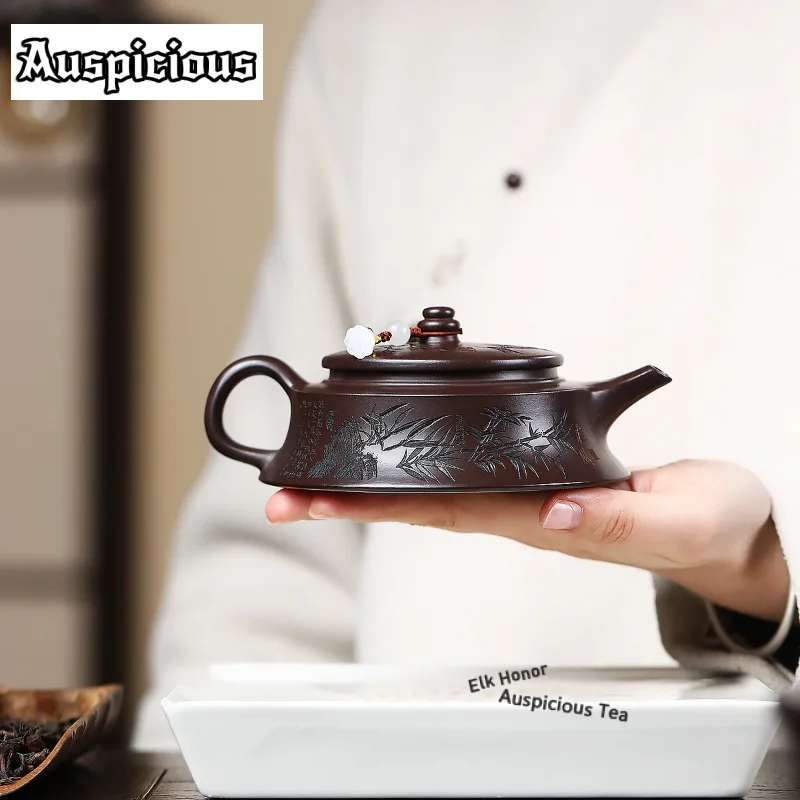 160ml Classic Yixing Purple Clay Teapots Handmade widemouthed Pot Raw Ore Purple Mud Kettle with Filter Zisha Tea Set Drinkware
160ml Classic Yixing Purple Clay Teapots Handmade widemouthed Pot Raw Ore Purple Mud Kettle with Filter Zisha Tea Set Drinkware