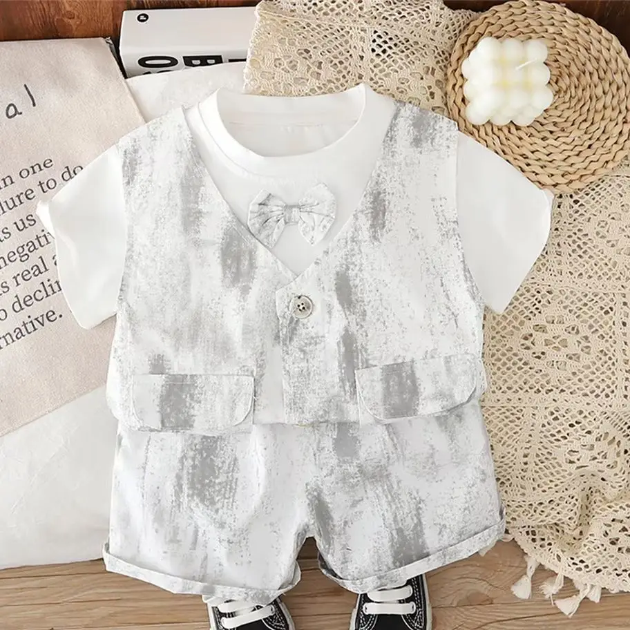 Baby Boys Clothes Sets Summer Kids Cotton Casual T-shirt+Shorts Suit Toddler Outfit Boy Clothes Children Costume 1 -4 Year
Baby Boys Clothes Sets Summer Kids Cotton Casual T-shirt+Shorts Suit Toddler Outfit Boy Clothes Children Costume 1 -4 Year