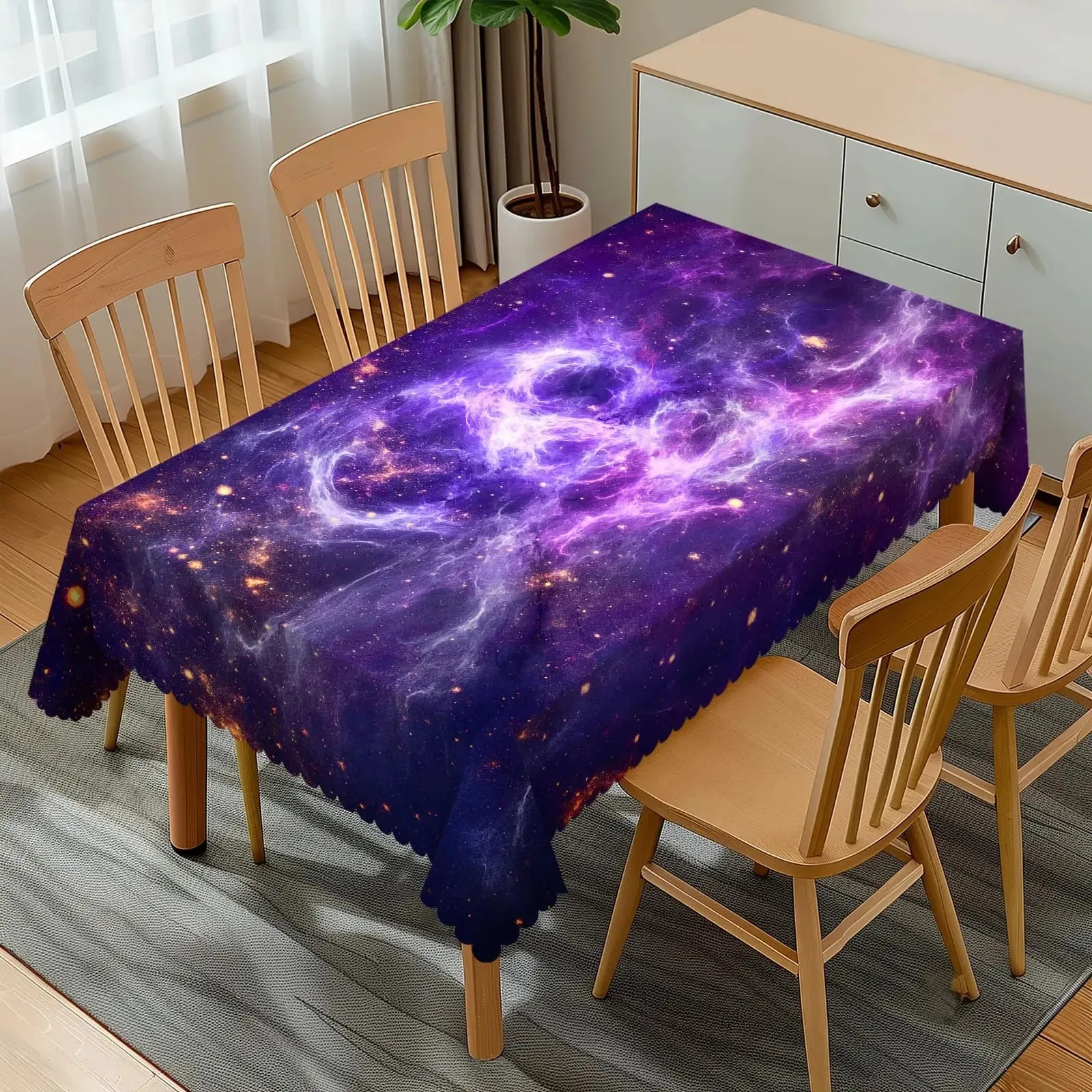 Galaxy Space Waterproof Polyester Tablecloth 2D Flat Printed Nebula Table Cover For Living Room Dining Room Home Decor
Galaxy Space Waterproof Polyester Tablecloth 2D Flat Printed Nebula Table Cover For Living Room Dining Room Home Decor