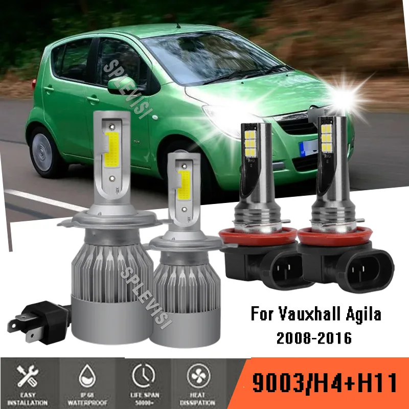 4x H4 H11 LED Headlight Bulbs High Low Beam Combo Conversion LED For Vauxhall Agila 2008-2016 2009 2010 2011 2012 2013 2014 2015
4x H4 H11 LED Headlight Bulbs High Low Beam Combo Conversion LED For Vauxhall Agila 2008-2016 2009 2010 2011 2012 2013 2014 2015