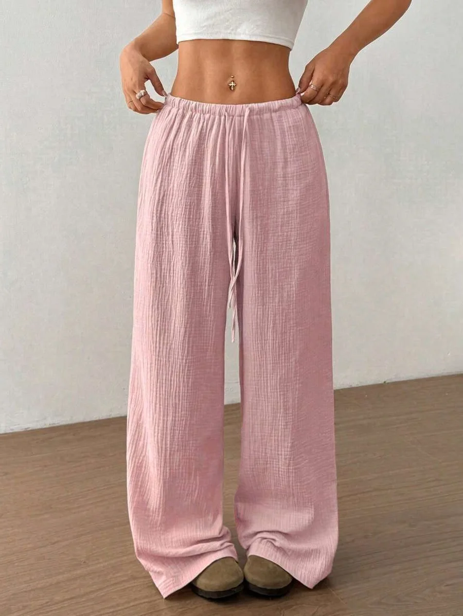 2025 Women's Wide Leg Pants High Waist Elastic Waistband Casual Trousers Solid Color Loose Palazzos Pants Elegant Fall Fashion
2025 Women's Wide Leg Pants High Waist Elastic Waistband Casual Trousers Solid Color Loose Palazzos Pants Elegant Fall Fashion