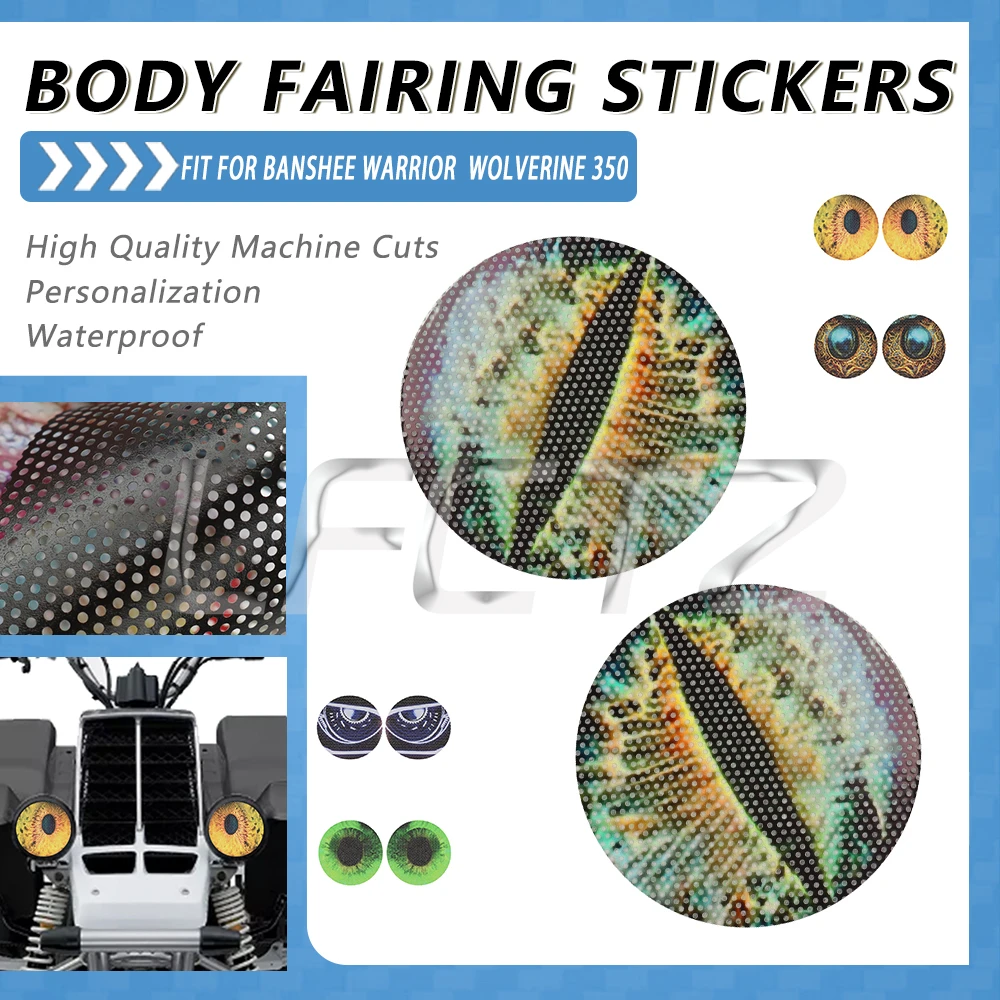 ATV Headlight Protective Stickers Fit for Banshee 350 YFZ350 Warrior 350 YFM350 Wolverine 350 YFM350FX Kodiak 400 YFM400FW 4x4
ATV Headlight Protective Stickers Fit for Banshee 350 YFZ350 Warrior 350 YFM350 Wolverine 350 YFM350FX Kodiak 400 YFM400FW 4x4