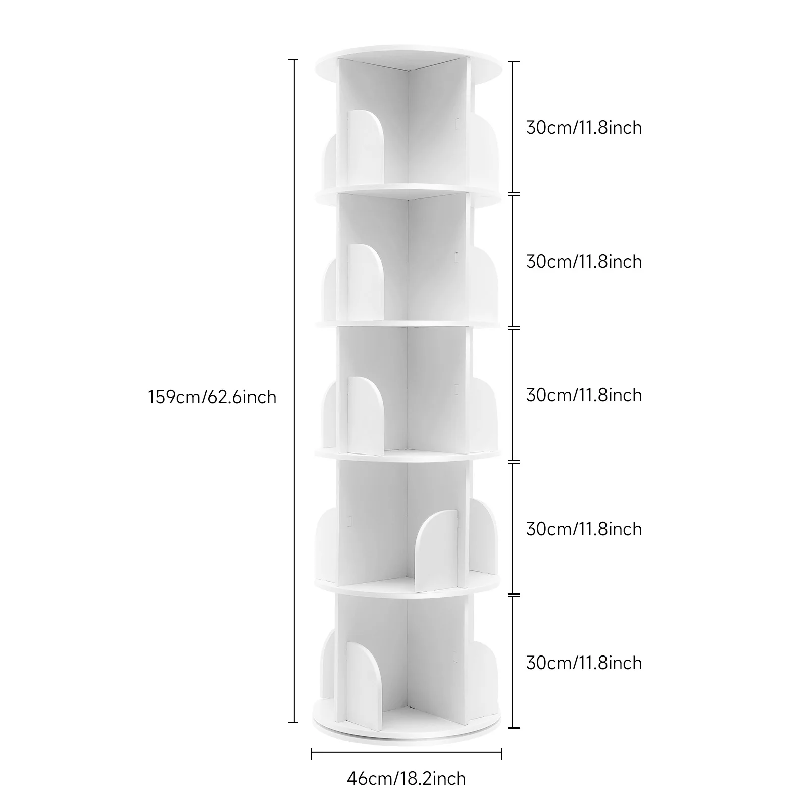 5 Tier Rotating Bookshelf, 360 ° Display Stackable Spinning Bookshelf Tower,Standing Swivel Bookcase Corner Storage Organizer
5 Tier Rotating Bookshelf, 360 ° Display Stackable Spinning Bookshelf Tower,Standing Swivel Bookcase Corner Storage Organizer