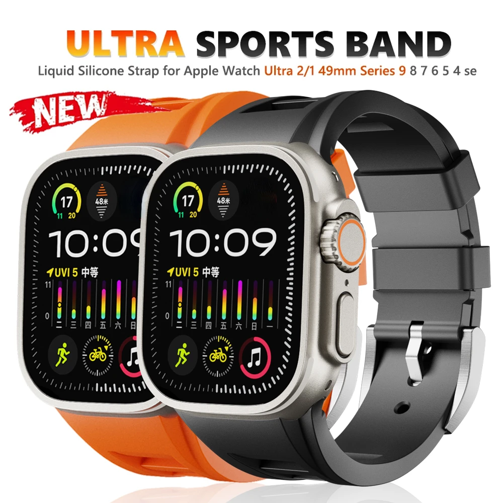 Ремешок силиконовый спортивный для Apple Watch Ultra 2 1 49 мм Series 9 8 7 45 мм, резиновый браслет для iWatch 6 5 4 SE 44 мм 42 мм
Ремешок силиконовый спортивный для Apple Watch Ultra 2 1 49 мм Series 9 8 7 45 мм, резиновый браслет для iWatch 6 5 4 SE 44 мм 42 мм
