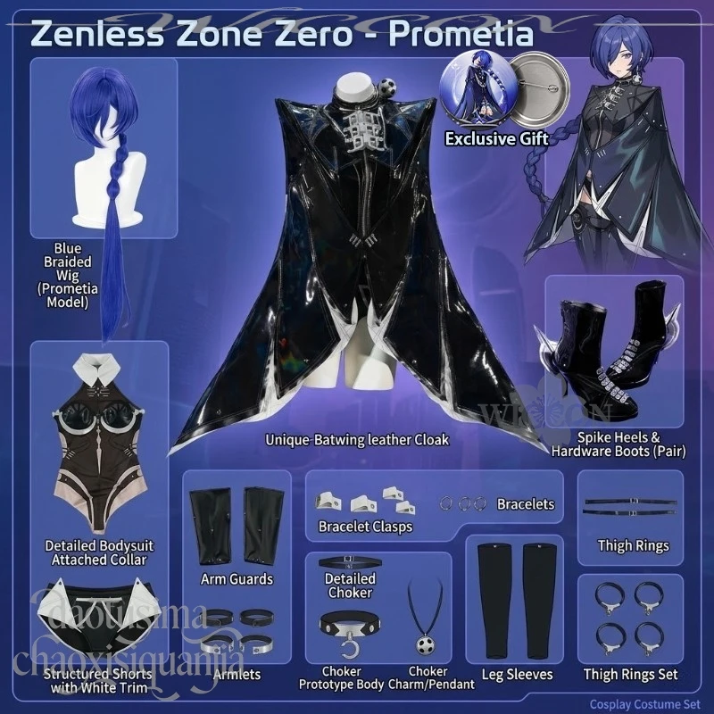 Zenless Zone Zero Y2K Punk Promeia Cosplay Set PU Jumpsuit Bodysuit Fashion Lingerie Style With Wig Shoes For Convention Cosplay
Zenless Zone Zero Y2K Punk Promeia Cosplay Set PU Jumpsuit Bodysuit Fashion Lingerie Style With Wig Shoes For Convention Cosplay