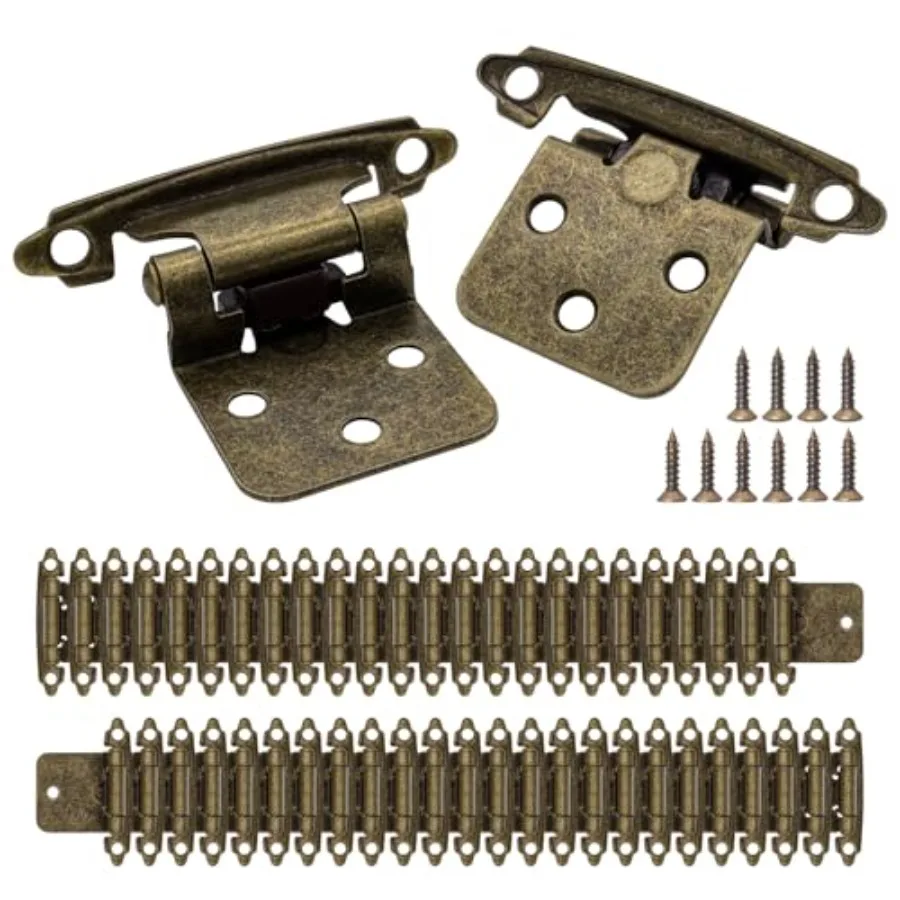 1/2" Overlay Kitchen Cabinet Hinges, Pack 25 Pairs 1/2 Inch Overlay(Variable) Cabinet Door Hinges for Face Frame Kitchen Cabine
1/2" Overlay Kitchen Cabinet Hinges, Pack 25 Pairs 1/2 Inch Overlay(Variable) Cabinet Door Hinges for Face Frame Kitchen Cabine