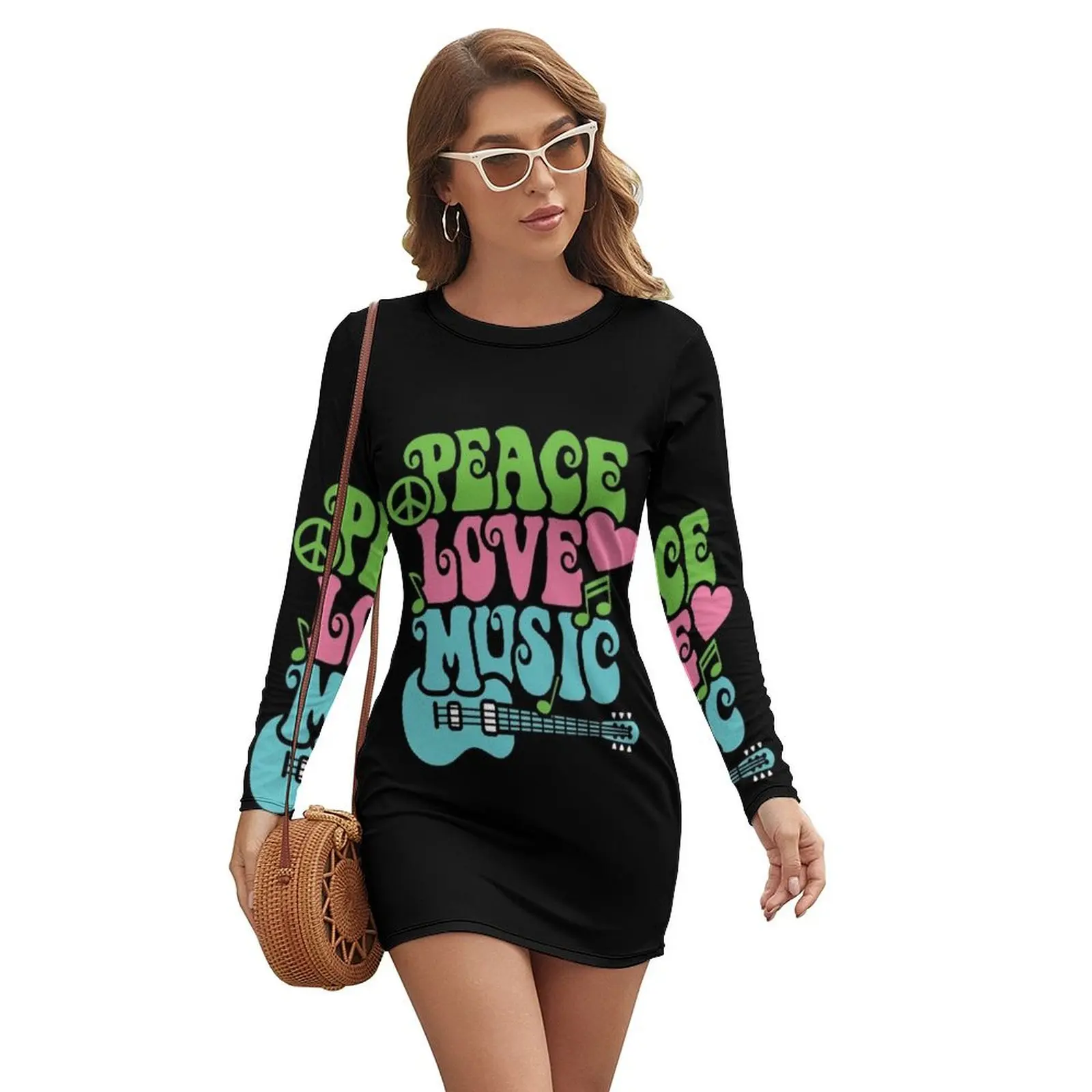 Peace Love Music Long-sleeved Dress Women's summer dress summer dresses for women 2024 sexy dress for women
Peace Love Music Long-sleeved Dress Women's summer dress summer dresses for women 2024 sexy dress for women