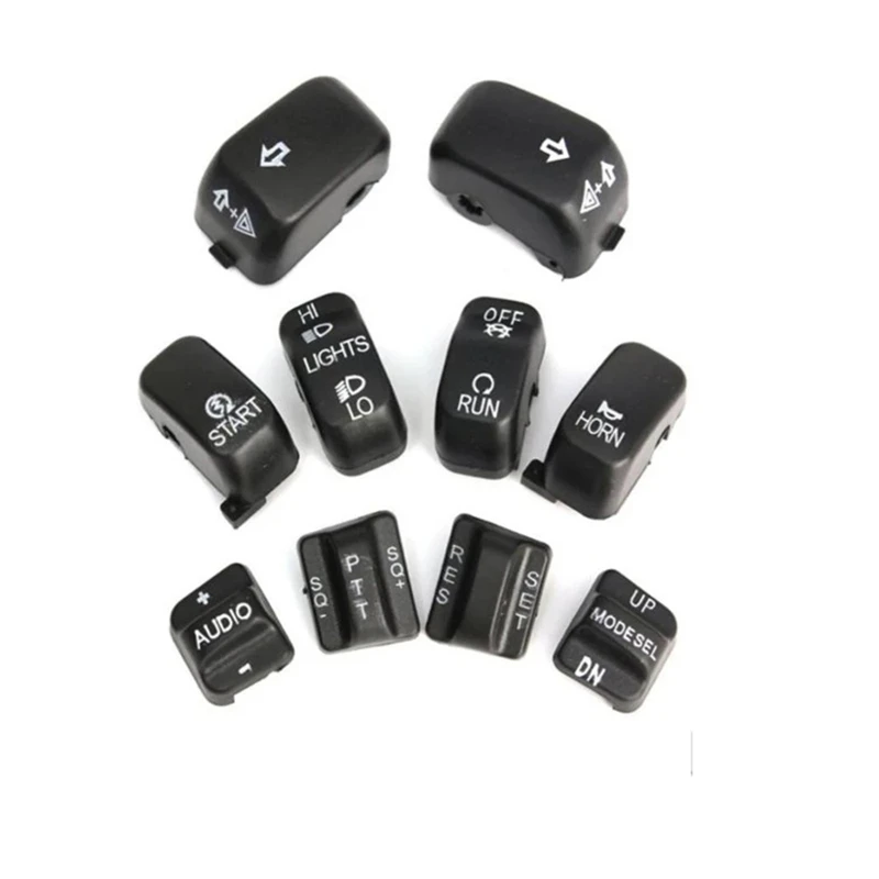 Hand Control Switch Housing Button Cover Cap Kit For Harley 1996-2013 Black Chrome
Hand Control Switch Housing Button Cover Cap Kit For Harley 1996-2013 Black Chrome