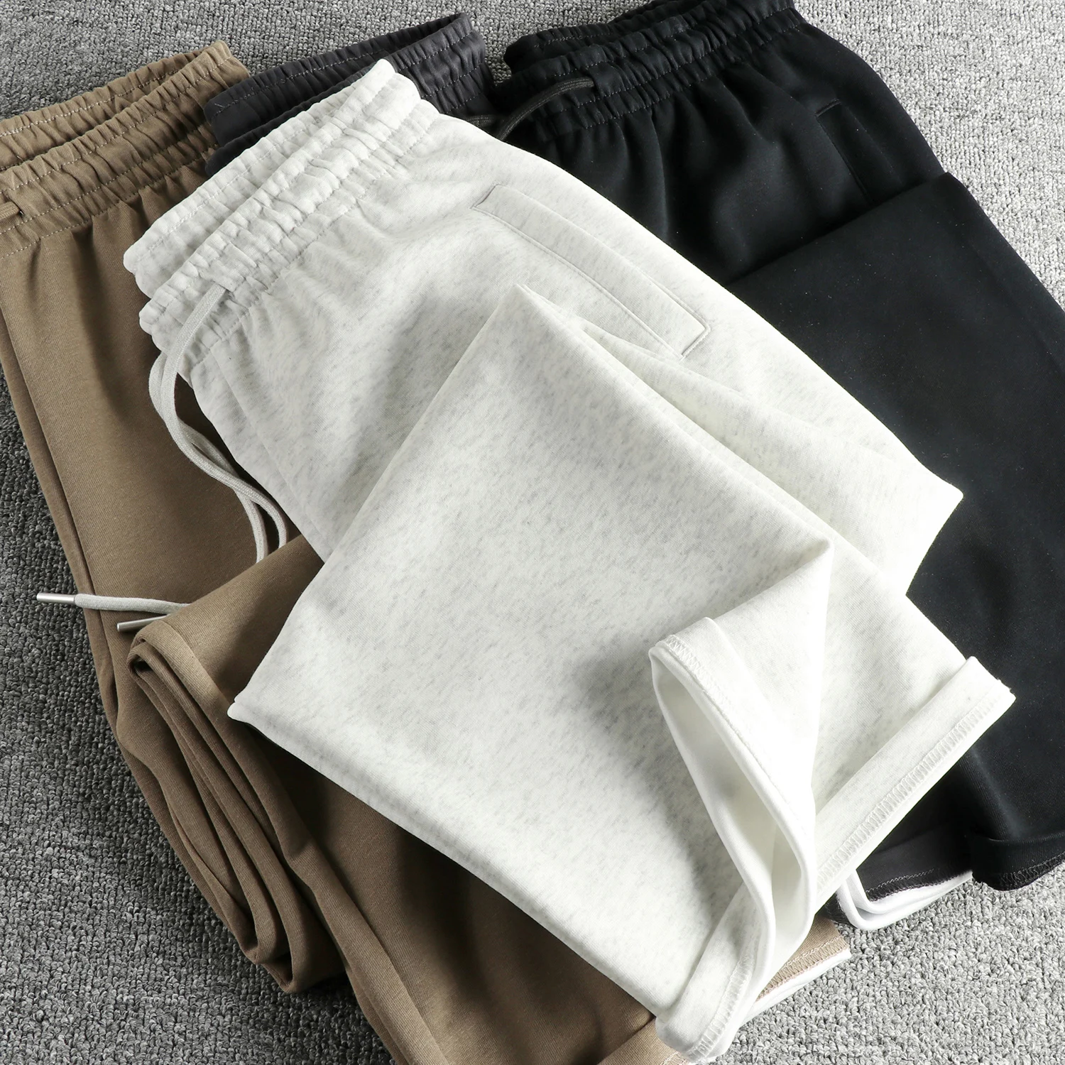 Cotton Blend Straight Leg Casual Pants Men's Micro Loose Fit Elastic Waist Long Sweatpants Retro Trend Youthful Style
Cotton Blend Straight Leg Casual Pants Men's Micro Loose Fit Elastic Waist Long Sweatpants Retro Trend Youthful Style