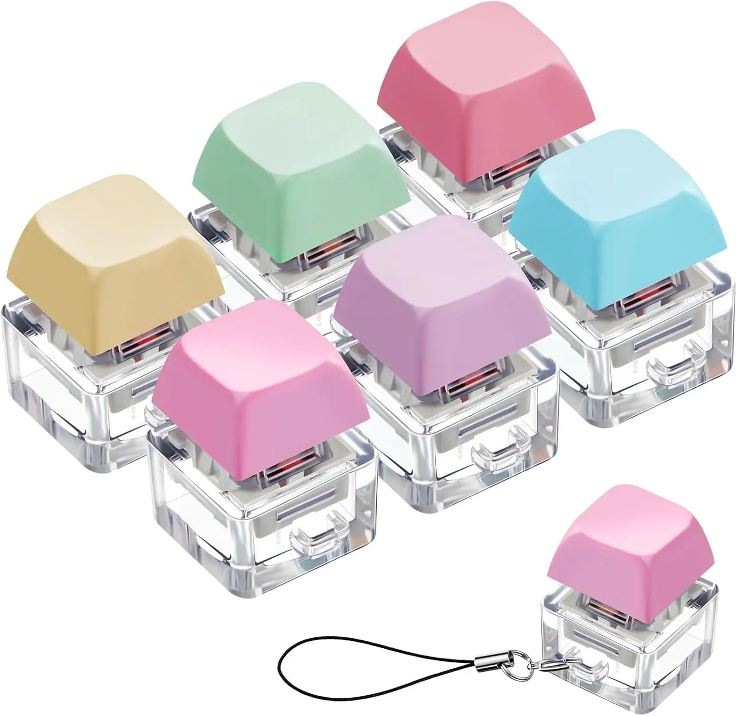 6 Pcs Keyboard Toy Clicker Keyboard Fidget Keychain Decompression Toys Button StrRelief Gifts for
6 Pcs Keyboard Toy Clicker Keyboard Fidget Keychain Decompression Toys Button StrRelief Gifts for