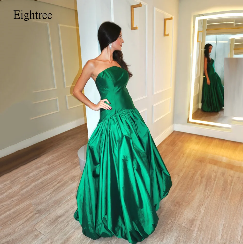 Eightree Simple Green Strapless Puffed Hem A Line Formal Prom Gowns Backless Evening Dress Floor Length Party Dresses Customized
Eightree Simple Green Strapless Puffed Hem A Line Formal Prom Gowns Backless Evening Dress Floor Length Party Dresses Customized
