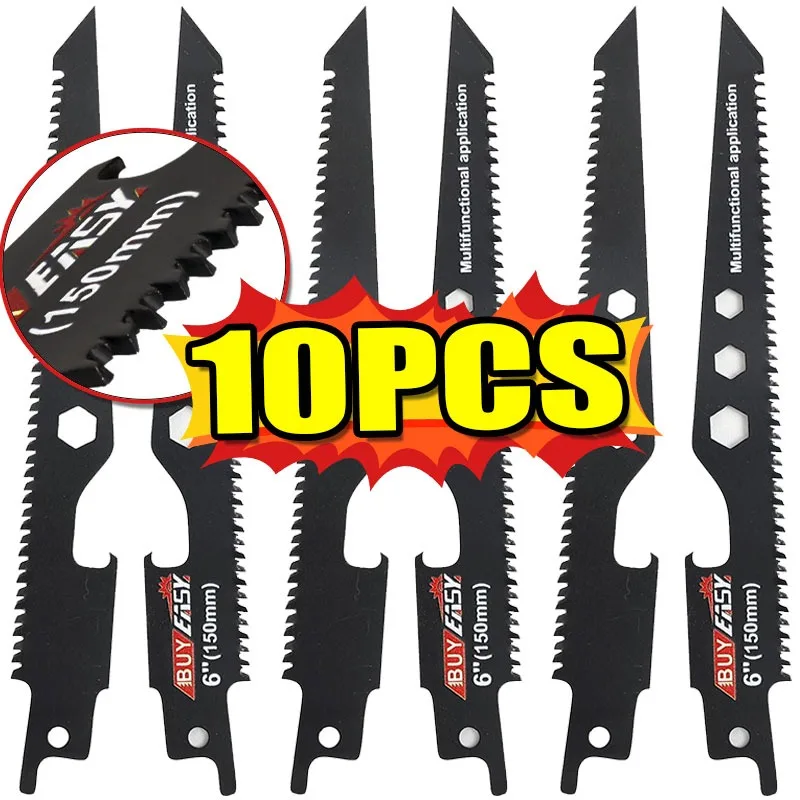 Multi Purpose Reciprocating Saw Blade Carbon Steel Universal Cutting Blades Sharp Teeth Wood Cutter Tool Woodworking Demolition
Multi Purpose Reciprocating Saw Blade Carbon Steel Universal Cutting Blades Sharp Teeth Wood Cutter Tool Woodworking Demolition