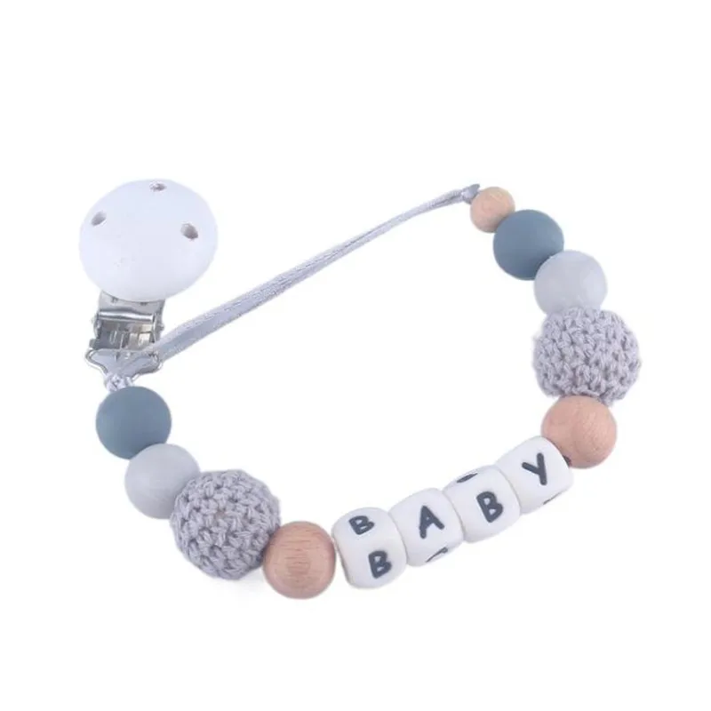Custom Personalized Name Pacifier Chain English Silicone Letters Crochet Bead Teether Holder Clip Soother Baby Teething Toy Gift
Custom Personalized Name Pacifier Chain English Silicone Letters Crochet Bead Teether Holder Clip Soother Baby Teething Toy Gift
