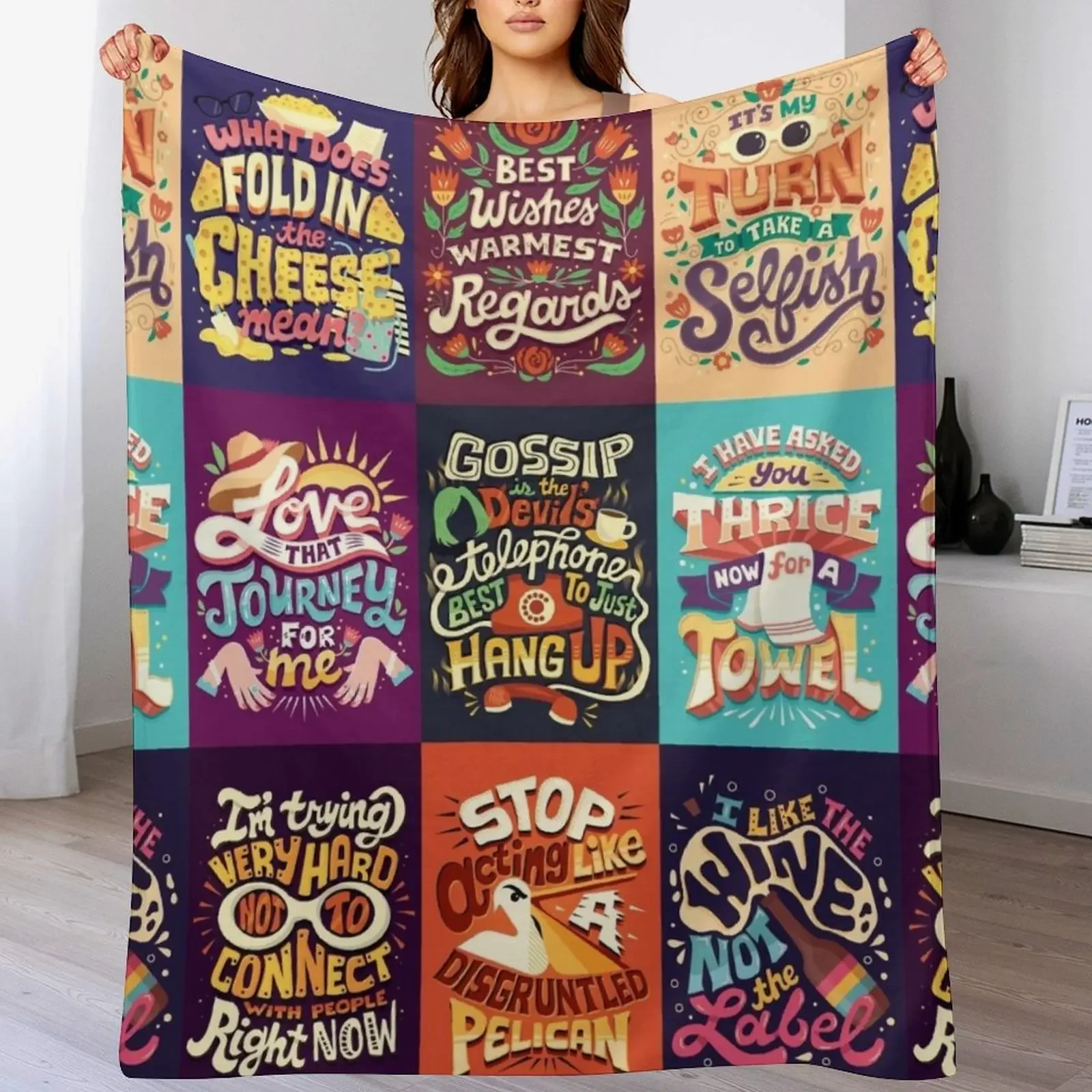 SC Collage Throw Blanket Cozy Warm Blanket for Bed Room Decor
SC Collage Throw Blanket Cozy Warm Blanket for Bed Room Decor
