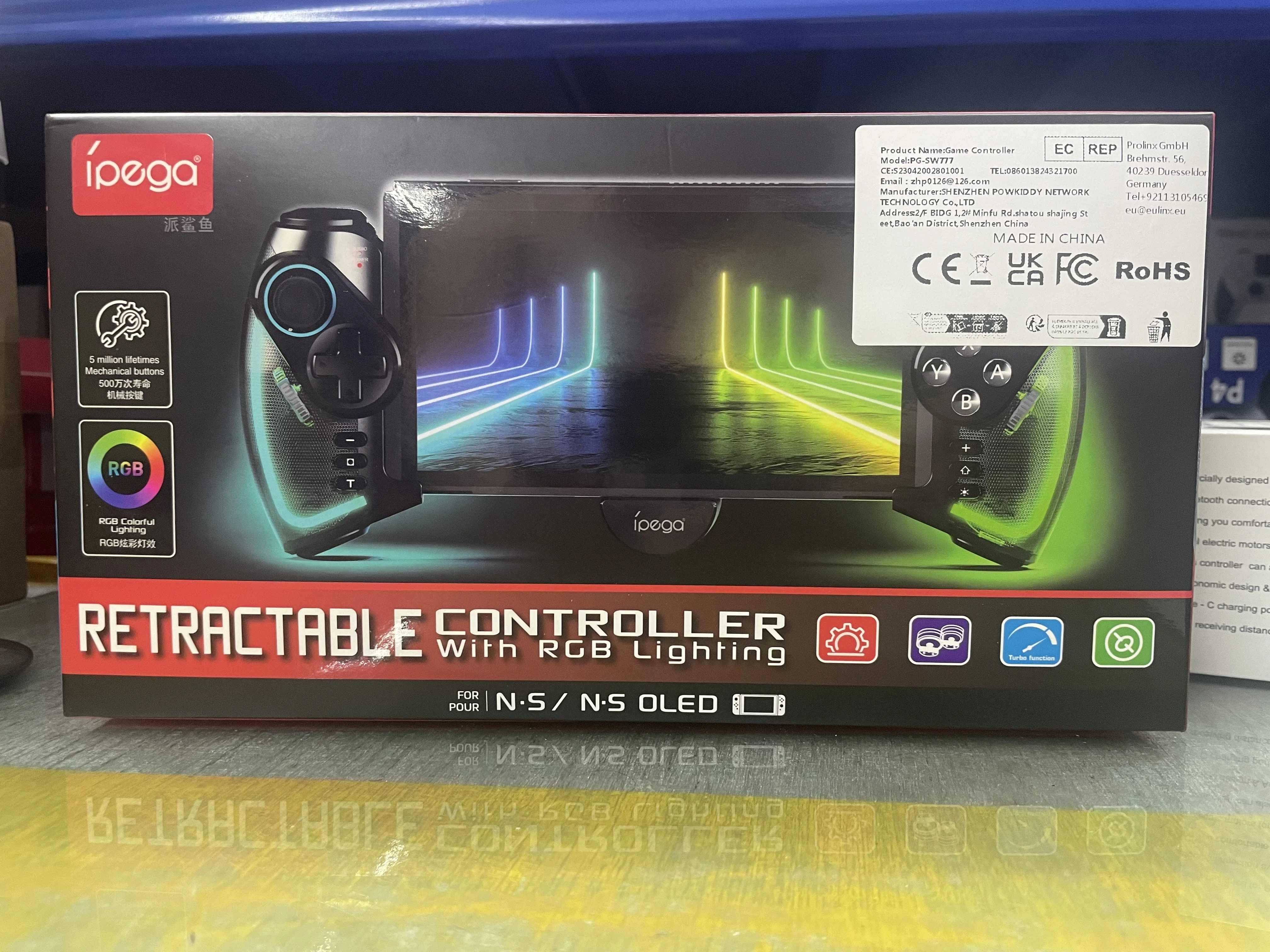 Wireless RGB video game controller For Nintend switch OLED continuous motion vibration controller game accessories
Wireless RGB video game controller For Nintend switch OLED continuous motion vibration controller game accessories