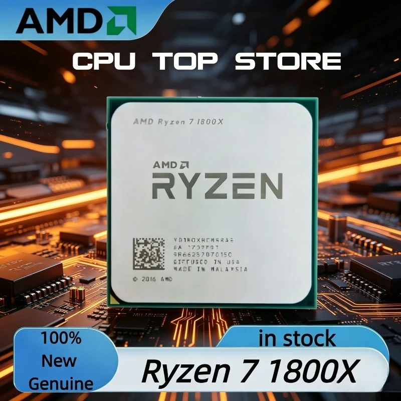 AMD Ryzen 7 1800X CPU R7 1800X 95W 3.60GHz--4.0GHz 8-cores 16-threads AM4 TDP 95WCPU Processor
AMD Ryzen 7 1800X CPU R7 1800X 95W 3.60GHz--4.0GHz 8-cores 16-threads AM4 TDP 95WCPU Processor