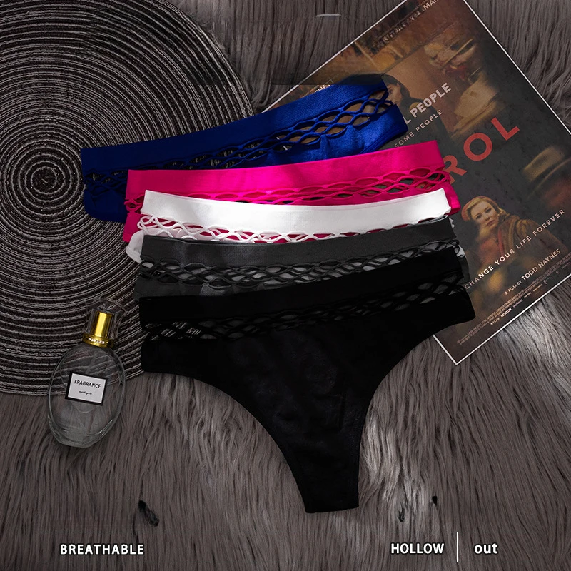 Sexy Women's Thong Panties Waist Hollow G-Strings Exotic Lingerie Breathable Nylon Underwear Ladies Thongs Underpants
Sexy Women's Thong Panties Waist Hollow G-Strings Exotic Lingerie Breathable Nylon Underwear Ladies Thongs Underpants
