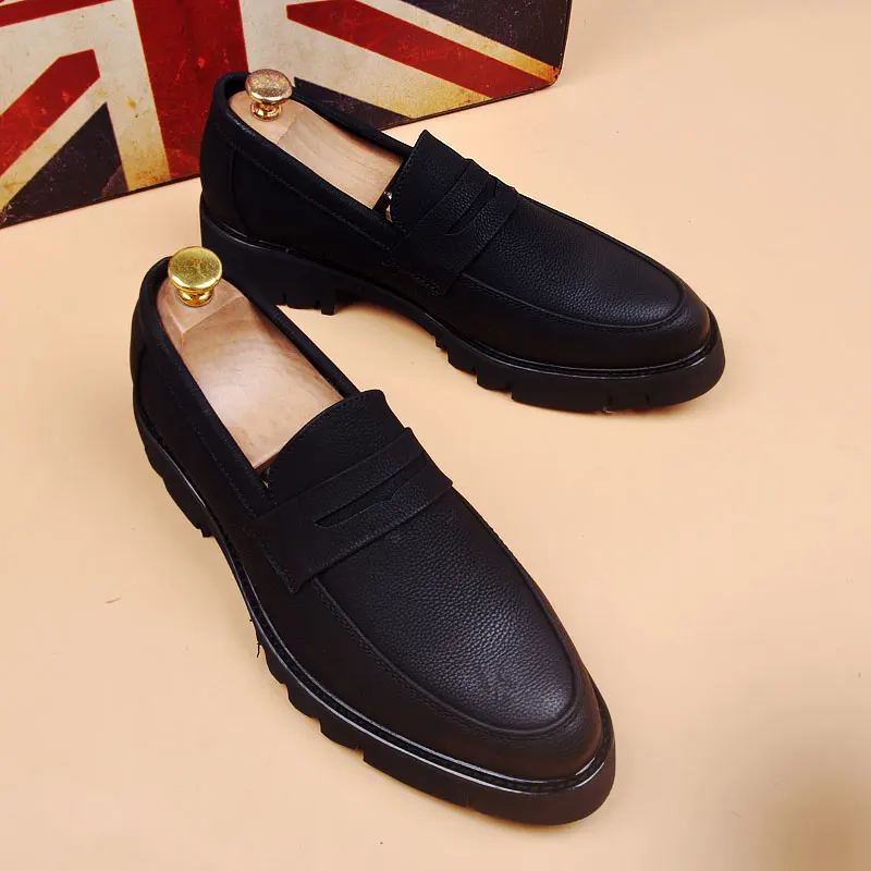 men luxury fashion genuine leather shoes slip-on driving shoe black stylish platform loafers business wedding footwear designer
men luxury fashion genuine leather shoes slip-on driving shoe black stylish platform loafers business wedding footwear designer