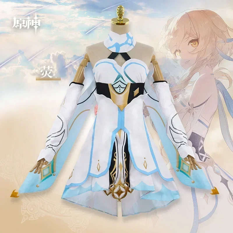 Role-playing Game Genshin Impact Traveler Lumine Cosplay Costume And Wig Dress Socks Belt Suit Halloween Women Costumes Full Se
Role-playing Game Genshin Impact Traveler Lumine Cosplay Costume And Wig Dress Socks Belt Suit Halloween Women Costumes Full Se