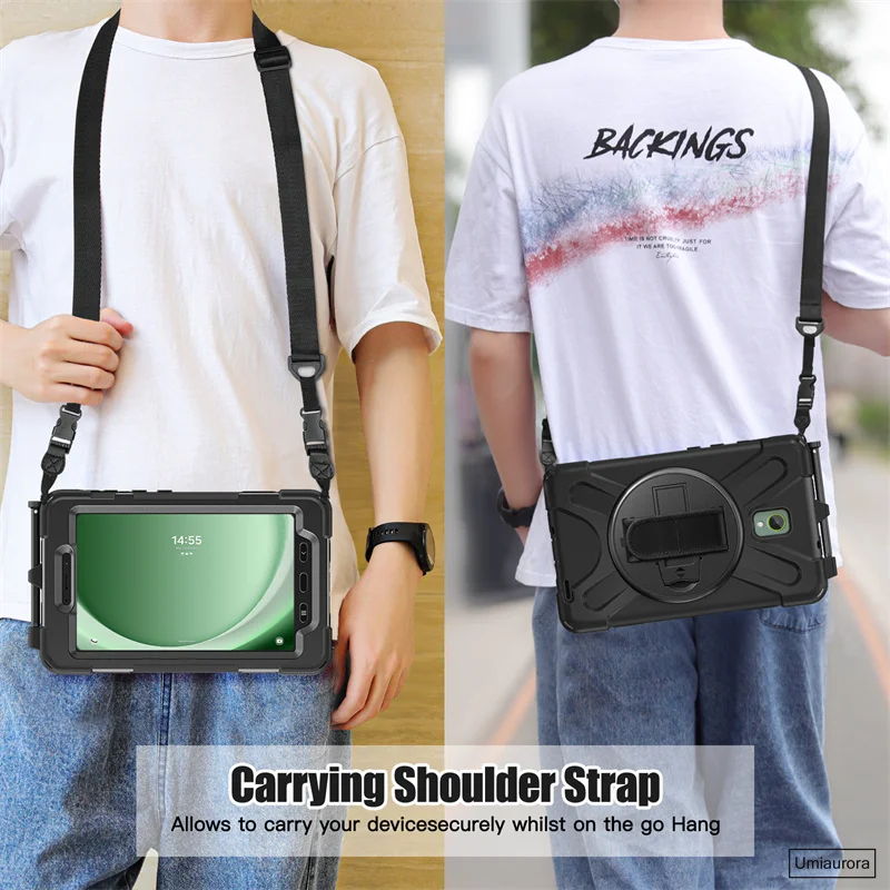 For Samsung Tab Active 3 SM-T570 T575 Active5 8.0 inch SM-X300 X306B Heavy Duty Rugged Tablet Case Stand Strap Shockproof Funda
For Samsung Tab Active 3 SM-T570 T575 Active5 8.0 inch SM-X300 X306B Heavy Duty Rugged Tablet Case Stand Strap Shockproof Funda