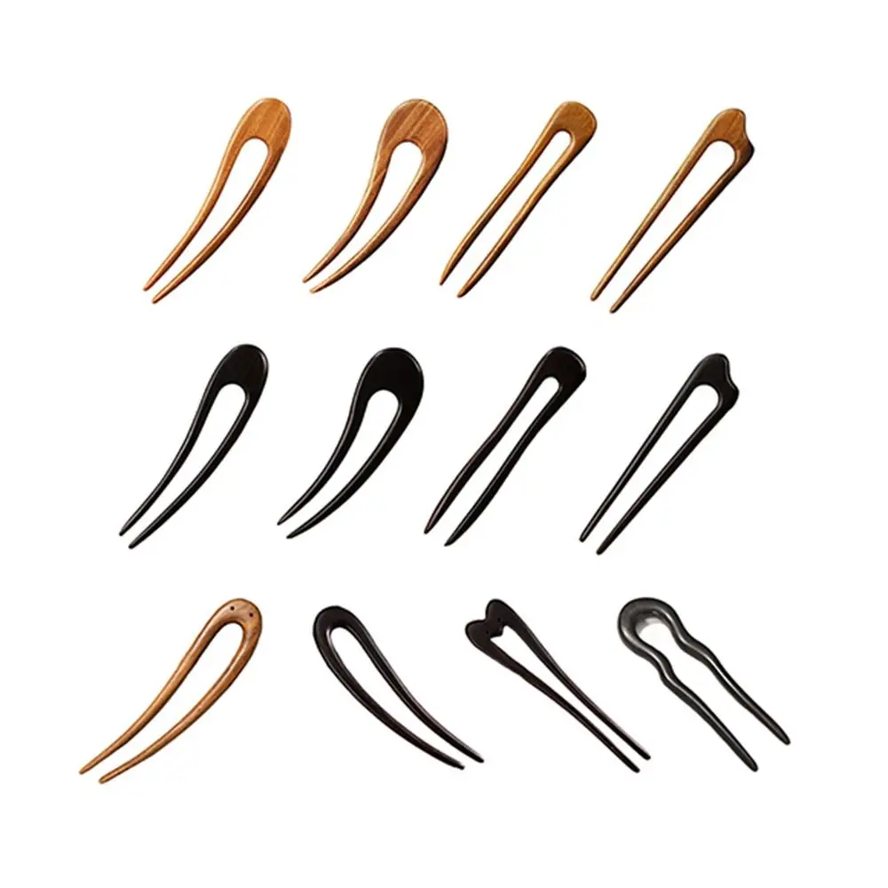 Long Hair Holder U Shaped Wooden Hair Sticks Retro Chinese Style Wood Hairpins and Clips Exquisite Vintage Hair Forks Female
Long Hair Holder U Shaped Wooden Hair Sticks Retro Chinese Style Wood Hairpins and Clips Exquisite Vintage Hair Forks Female