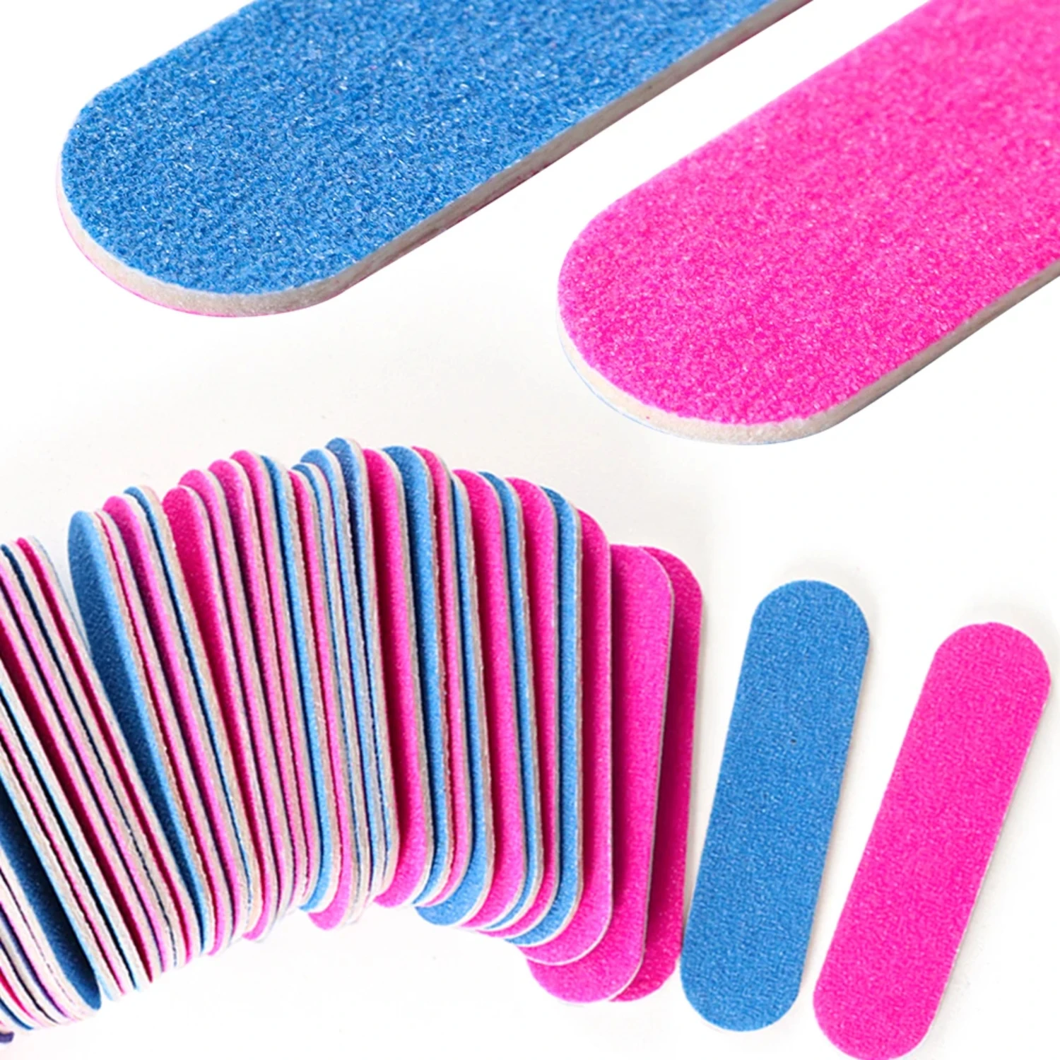 100pcs Mini Double Sided Nail File Set Sanding Buffer Block Disposable Nail Equipment 180/240 Grit Gel Polish Manicure Tool Kit
100pcs Mini Double Sided Nail File Set Sanding Buffer Block Disposable Nail Equipment 180/240 Grit Gel Polish Manicure Tool Kit